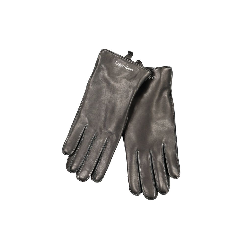 Calvin Klein Nero Wool Men Glove