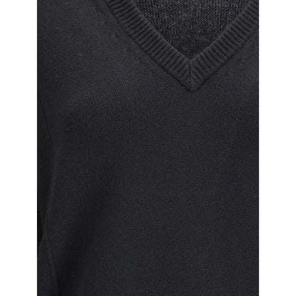 Jil Sander Black Wool Sweatshirt