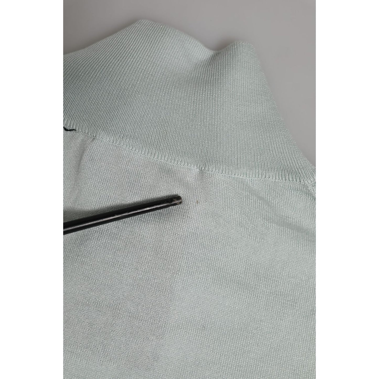 Dolce & Gabbana Gray Turtle Neck 3/4 Sleeves Pullover Top