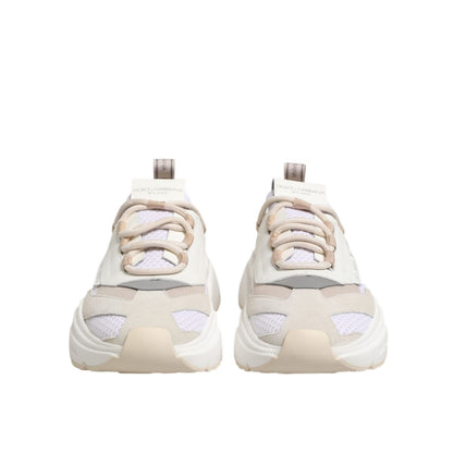 Dolce & Gabbana Multicolor Daymaster Low Top Sneakers Shoes, front view, featuring chunky design and logo details.