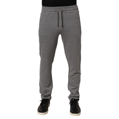 Dolce & Gabbana Cotton Jogger Sweatpants Trouser Gray