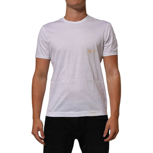 Dolce & Gabbana White Cotton Crew Neck Underwear Tee T-shirt