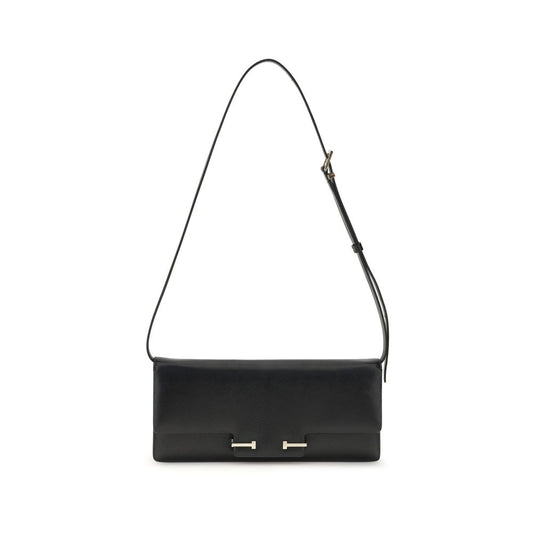 Tom Ford Black Leather Shoulder Bag