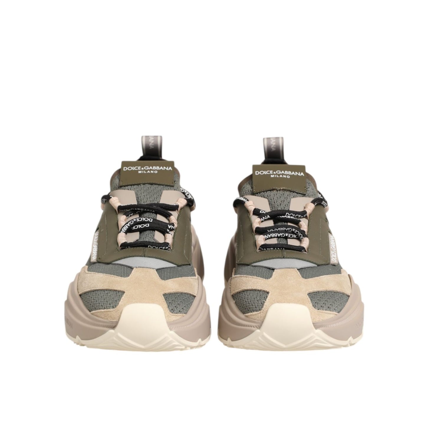 Dolce & Gabbana Multicolor Daymaster Low Top Sneakers Shoes with chunky design and rugged sole for style and comfort.