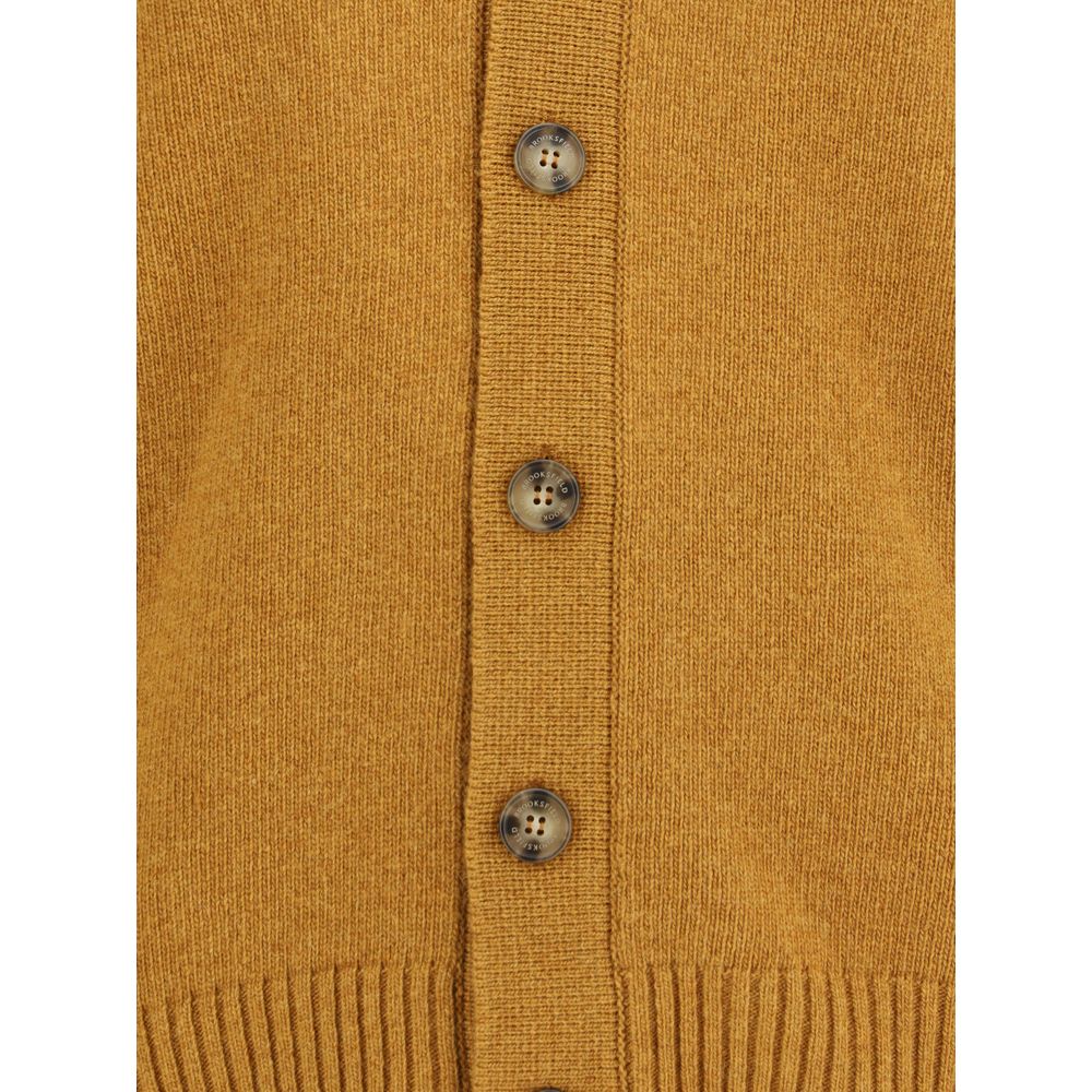Brooksfield Bicolor Fleece Wool Cardigan