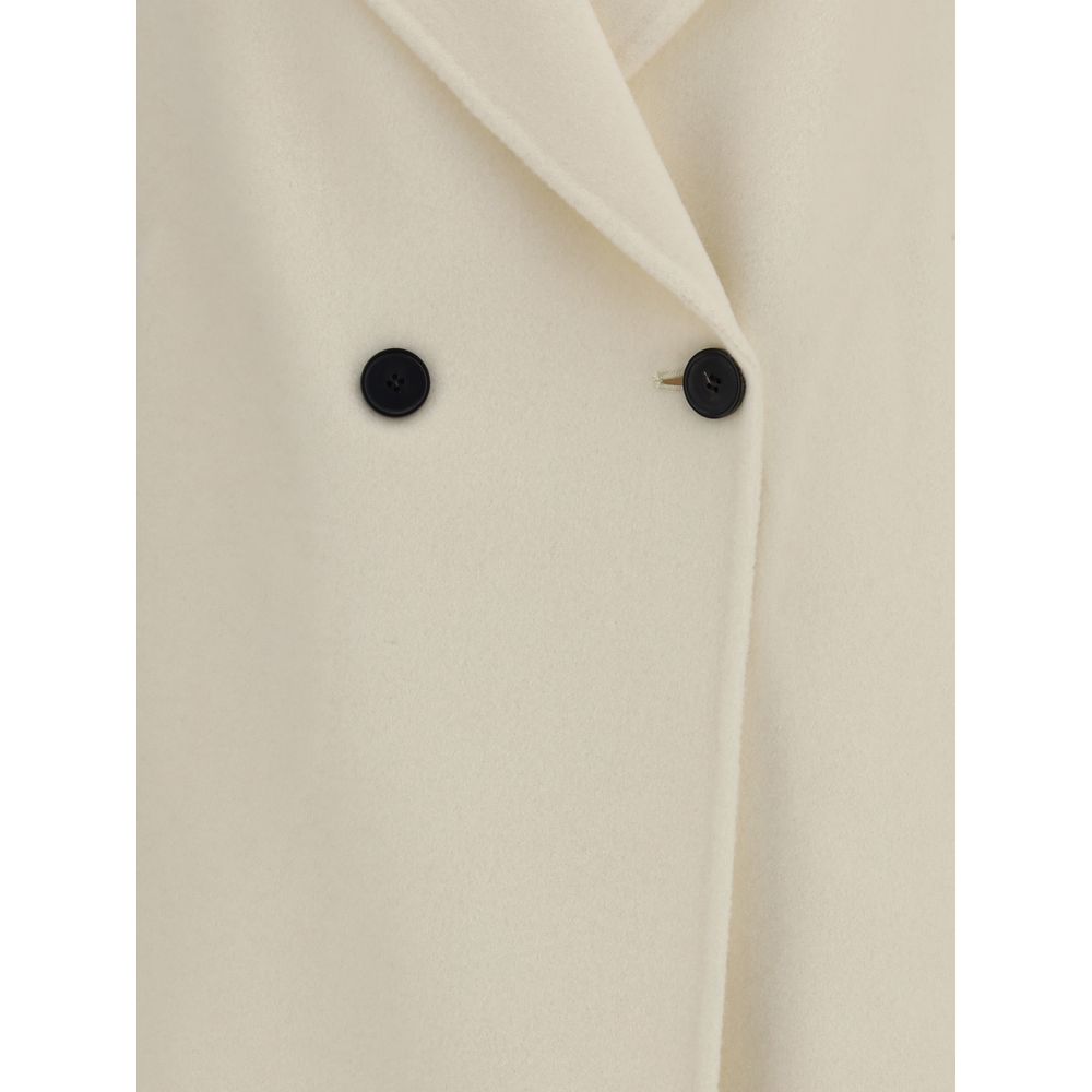 Aftercoat Cream Fleece Wool Coat