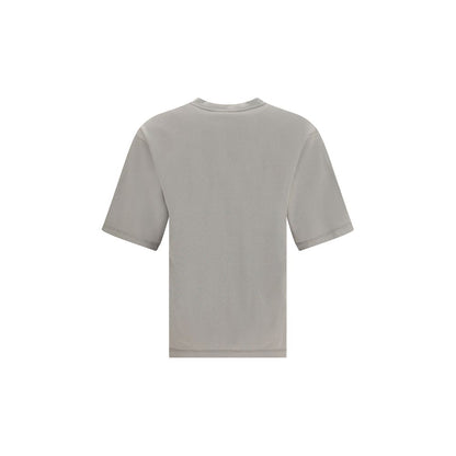 Rear view of Dolce & Gabbana Brown Cotton T-Shirt with short sleeves and crew neck, ideal for casual looks. Season AW25.