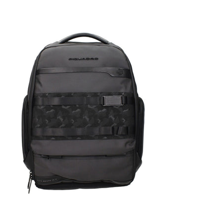 Piquadro Gray Fabric Backpack