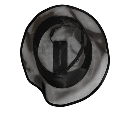 Dolce & Gabbana Black Silk Mesh Bucket Men Fisherman Cap Hat