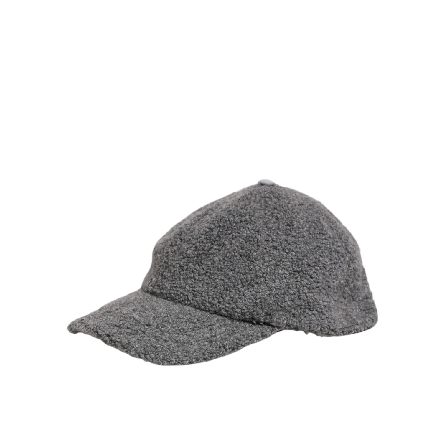 Dolce & Gabbana Gray Wool Fleece Rapper Men Baseball Capello Hat