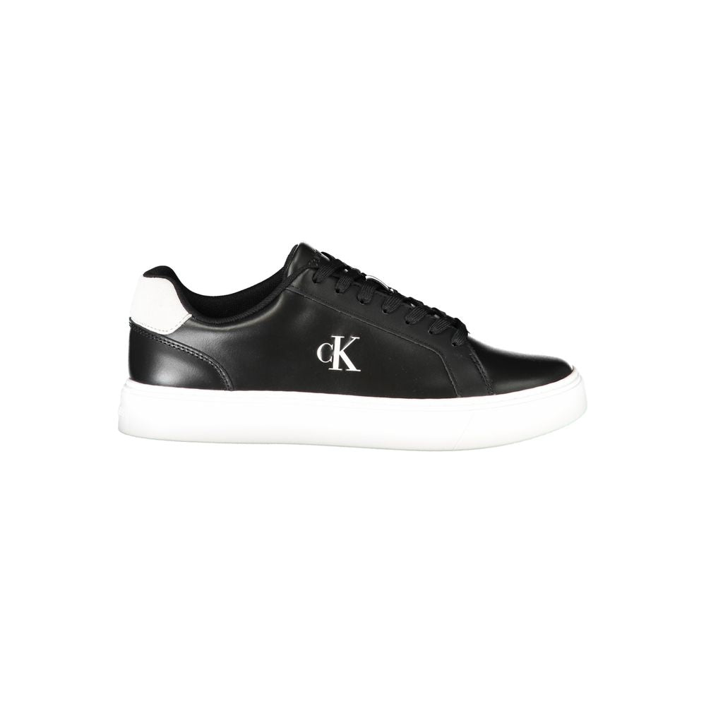 Calvin Klein Black Polyurethane Men Sneaker