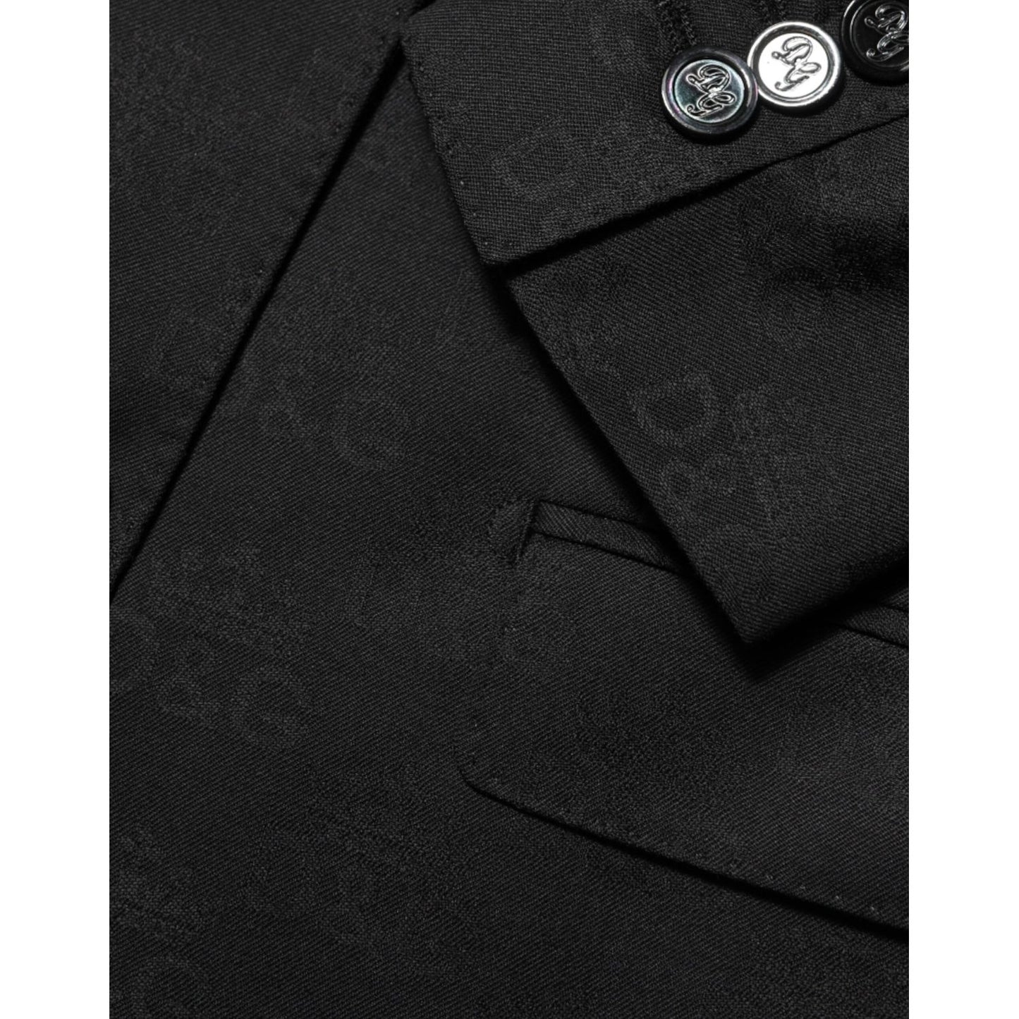 Dolce & Gabbana Black MARTINI 2 Buttons Suit Jacket Blazer
