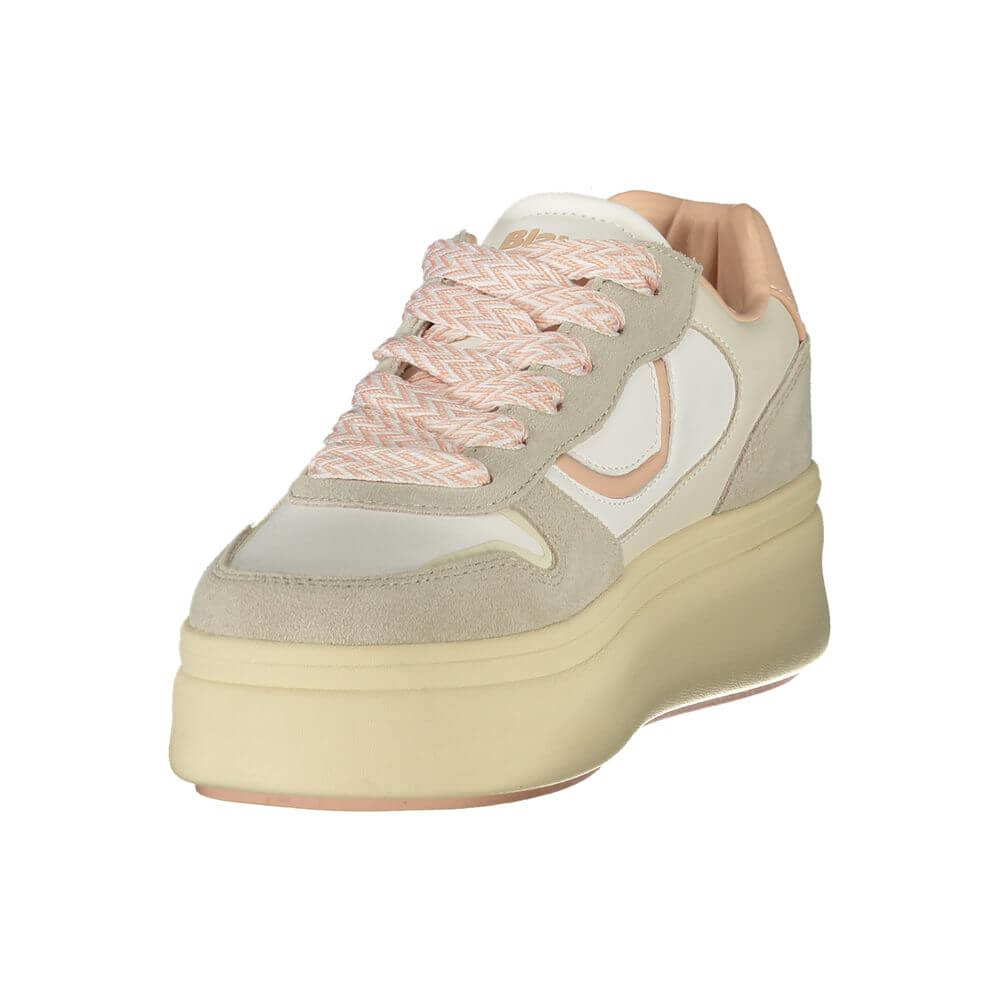 Blauer Bianco Polyurethane Women Sneaker 1728,67403481248,Blauer,EU36/US6,EU37/US7,EU38/US8,EU39/US9,EU40/US10,EU41/US11,New with tags,Platform - Sneakers - Shoes,Shoes,Sneakers - Shoes,White,Women