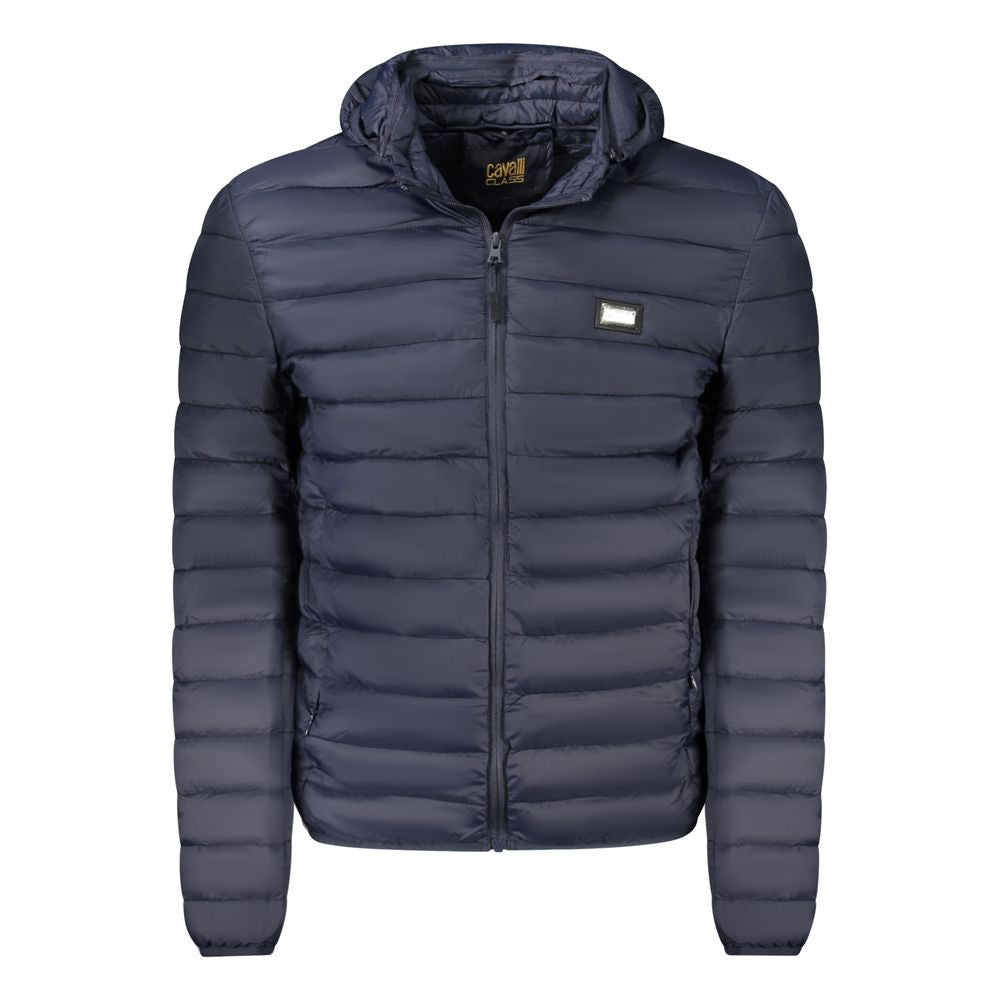 Cavalli Class Blu Polyester Men Jacket