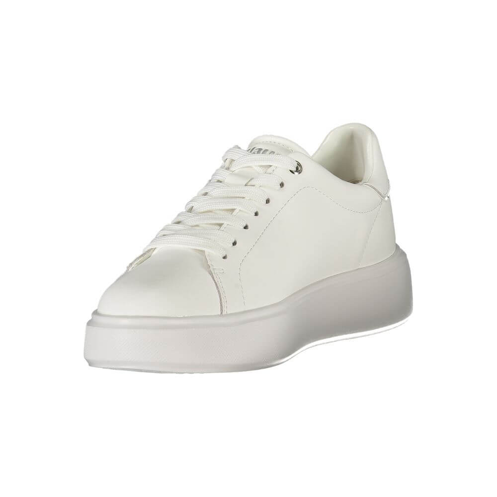 Blauer White Leather Women Sneaker