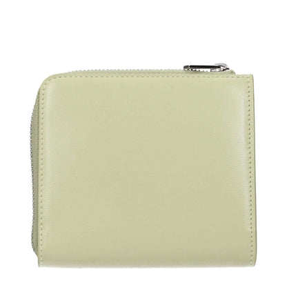 Jil Sander Green Leather Wallet