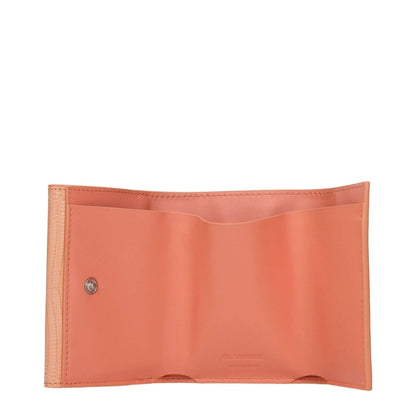 Jil Sander Pink Leather Wallet