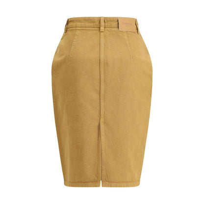 Saint Laurent Beige Denim Skirt