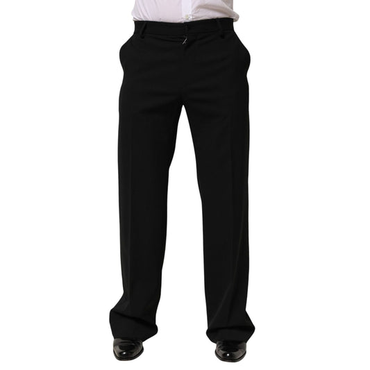 Dolce & Gabbana Black Wool Formal Dress Men Trouser Pants 1728,67345645728,Black,Clothing,Dolce & Gabbana,Dress Pants - Pants - Clothing,IT50 | L,Materials: 02+98%WV,Men,New with tags,Pants - Clothing,Skinny Pants - Pants - Clothing