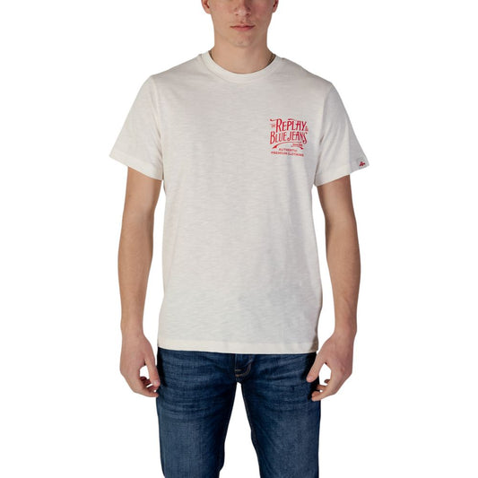 Replay Cream Cotton Sportswear