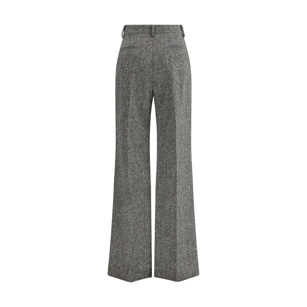 Valentino Gray Wool Casual Pants