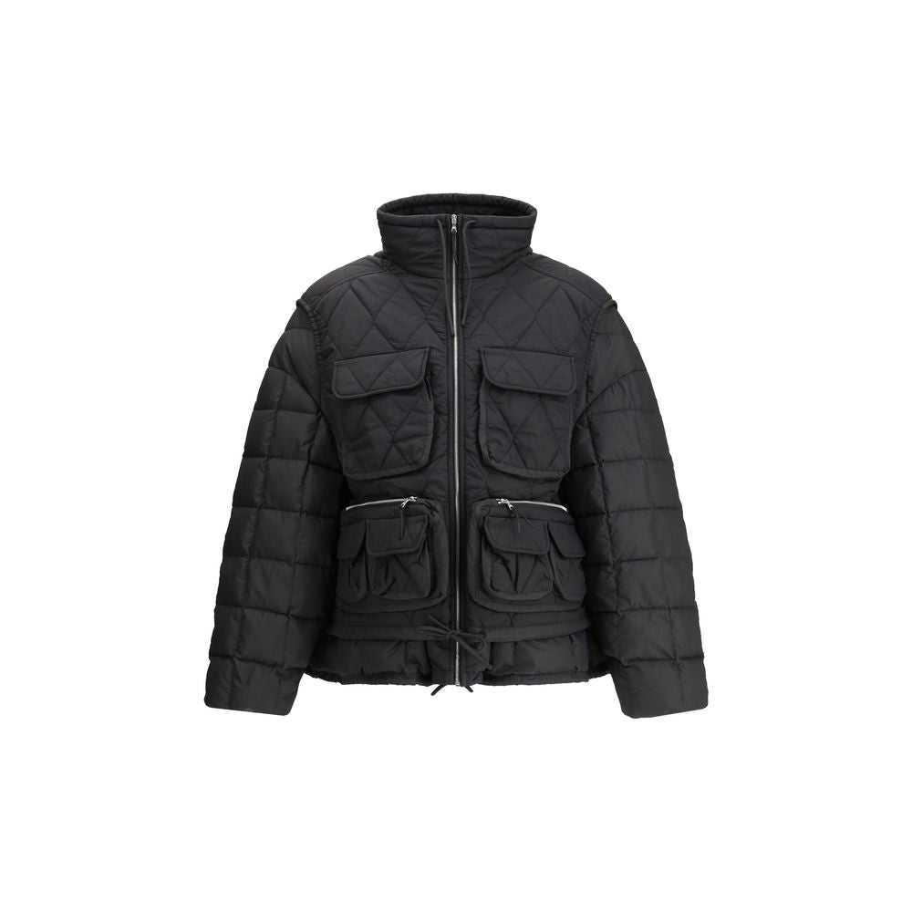 IENKI IENKI Black Nylon Jackets And Coat