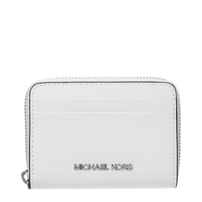 Michael Kors White Leather Cardholder