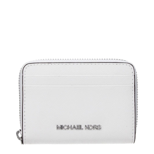 Michael Kors White Leather Cardholder