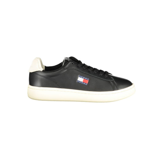 Tommy Hilfiger Black Polyurethane Women's Sneaker