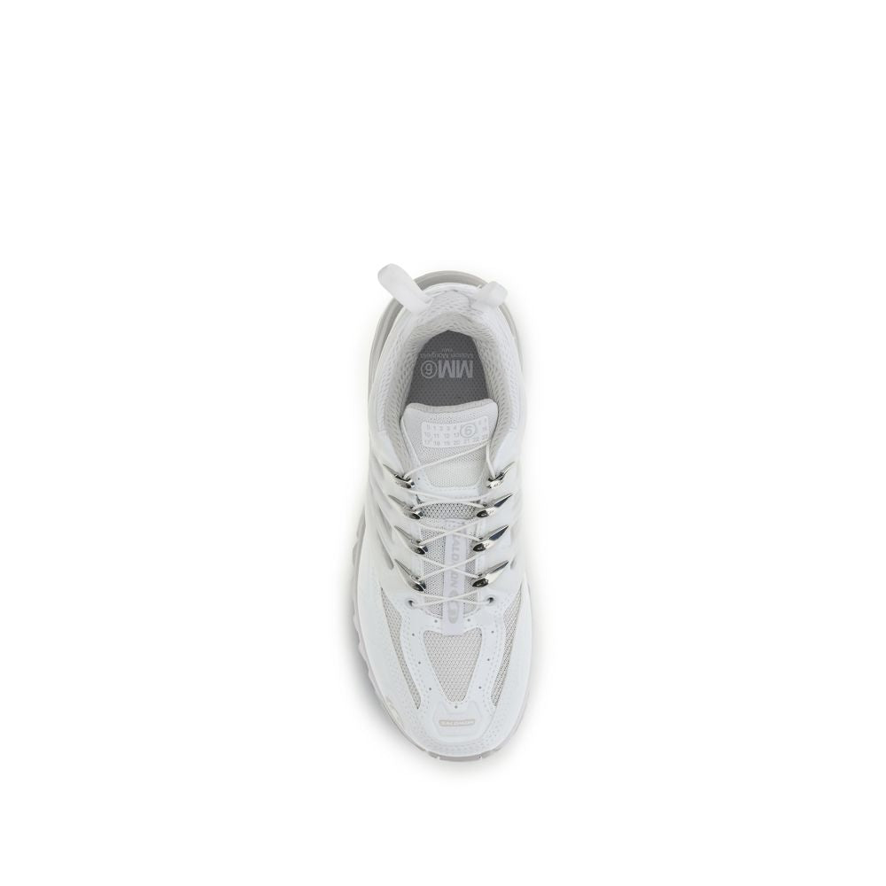 MM6 White Polyamide Athletic Sneakers
