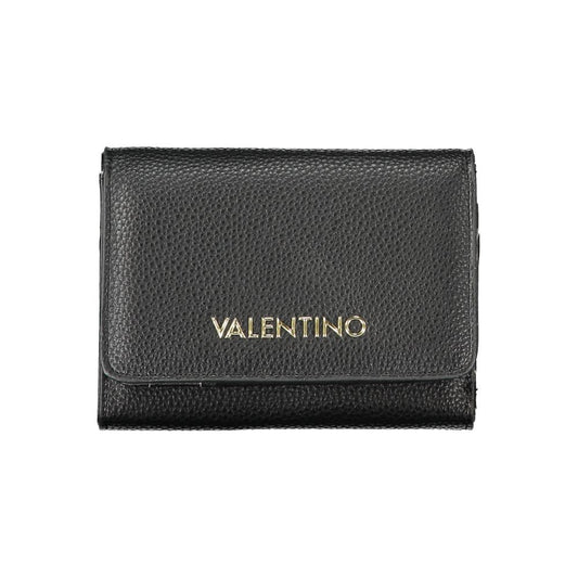 Mario Valentino Black Polyurethane Women Wallet