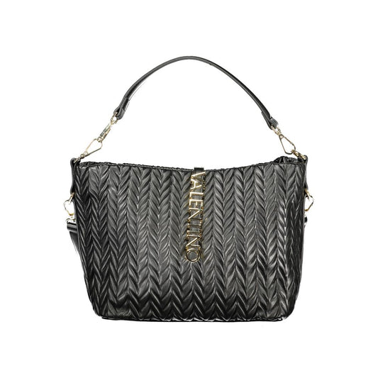 Mario Valentino Black Polyurethane Women's Shoulder Bag