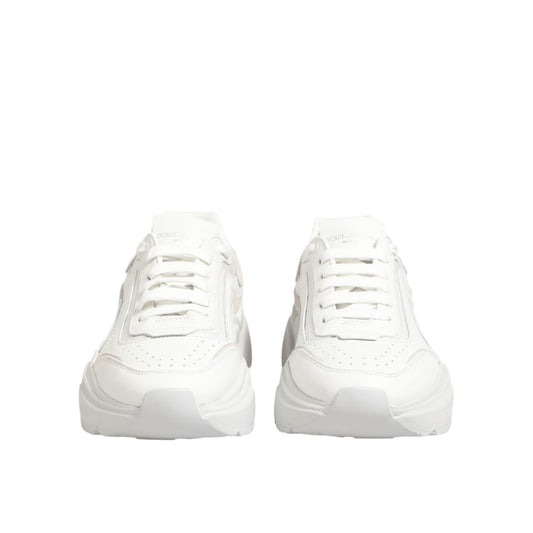 Dolce & Gabbana White Leather Daymaster Low Top Sneakers Shoes