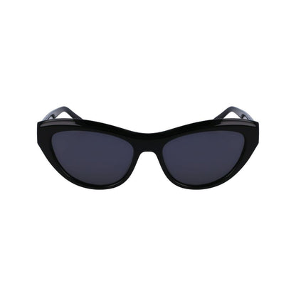 Ferragamo Black Acetate Sunglasses
