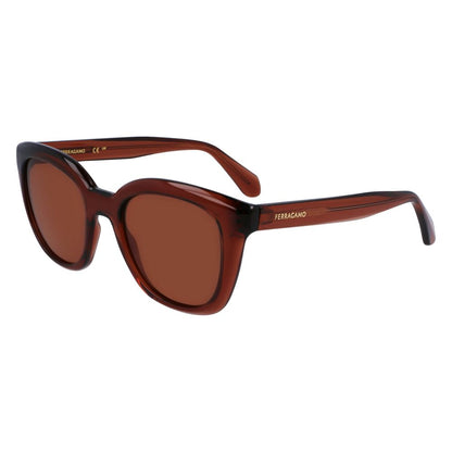 Ferragamo Brown Injected Sunglasses
