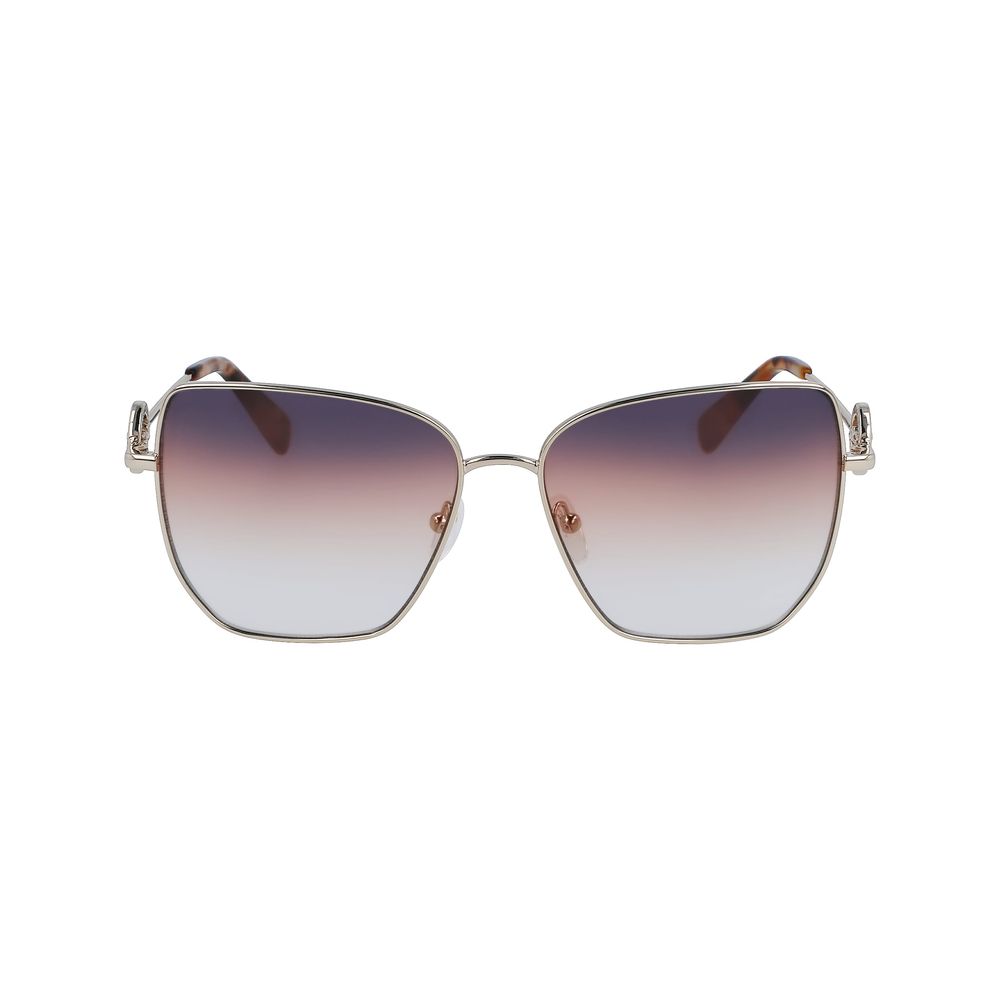 Longchamp Gold Metal Sunglasses