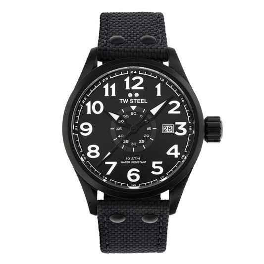 TW Steel Black Fabric Sport Watch 1728,67434610848,Accessories,Black,Men,New with tags,Sport Watches - Watches - Accessories,TW Steel,Watches - Accessories