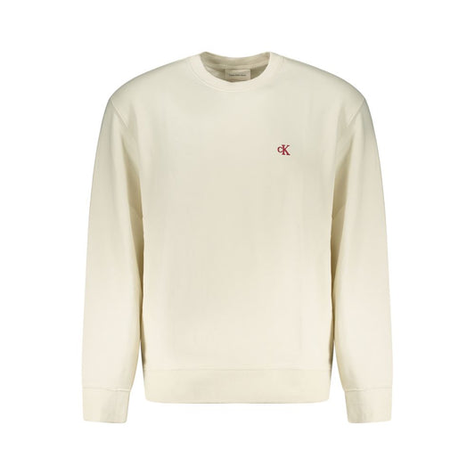 Calvin Klein White Cotton Mens Sweatshirt