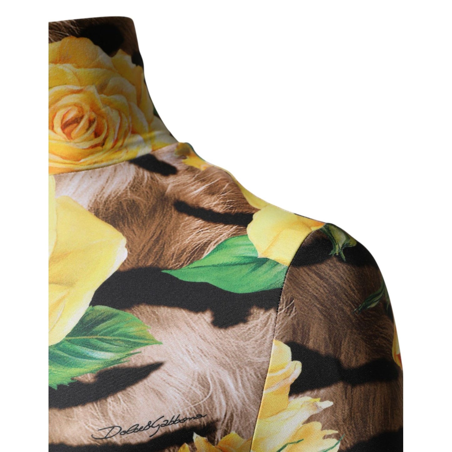 Dolce & Gabbana Multicolor Floral Print Sheath Mini Dress