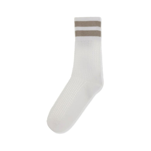 Brunello Cucinelli White Cotton Socks 1728,72470364320,Brunello Cucinelli,Clothing,M,New with tags,S,Socks - Underwear - Clothing,Underwear - Clothing,White,Women