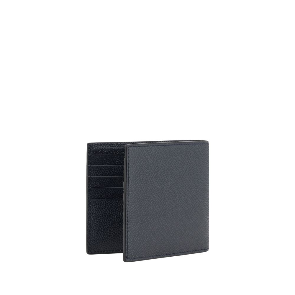 Thom Browne Blue Calf Leather Bos Taurus Wallet