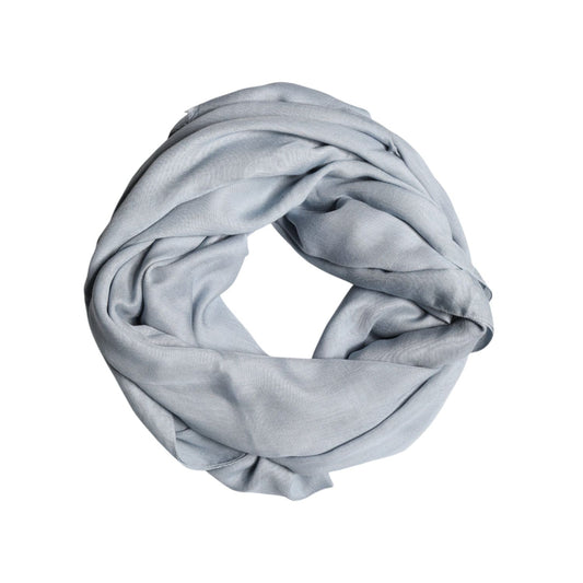 Dolce & Gabbana Light Blue Cashmere Knit Neck Wrap Scarf