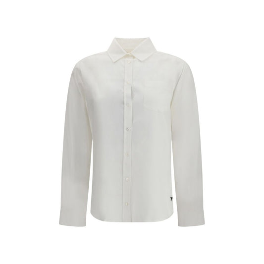 Max Mara White Cotton Dress Shirt