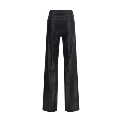 L'Agence Black Cotton Casual Pants