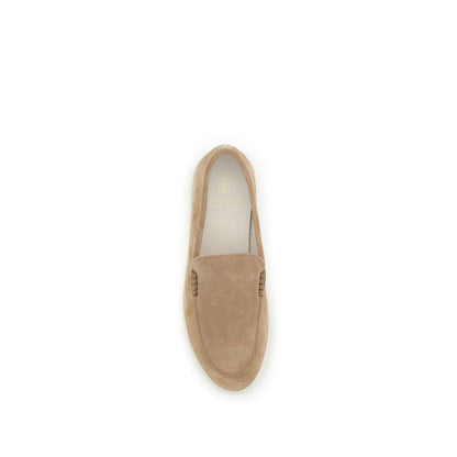 Brunello Cucinelli Beige Rubber Slip-On Loafers