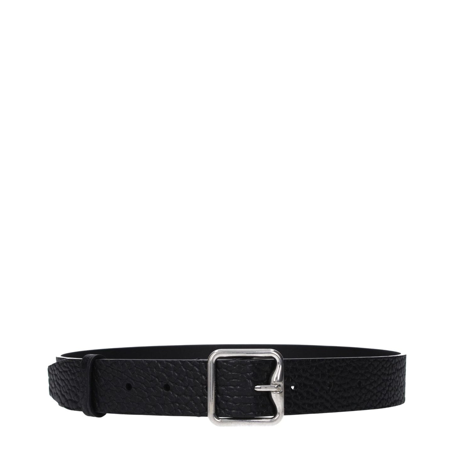 Burberry Black Leather Regular Belt