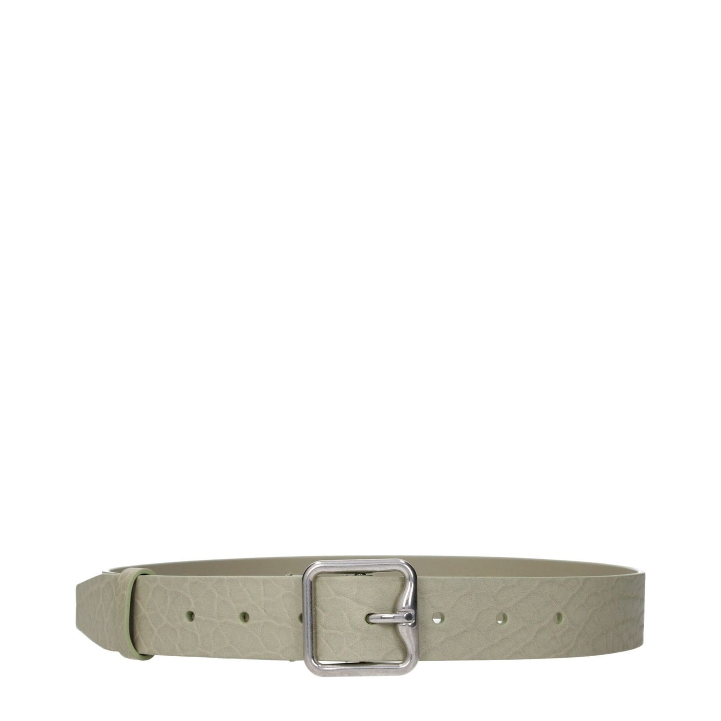 Burberry Green Leather Regular Belt
