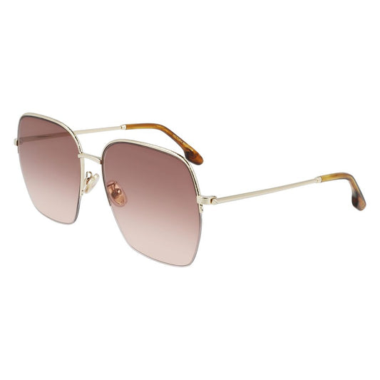 Victoria Beckham Gold Metal Sunglasses