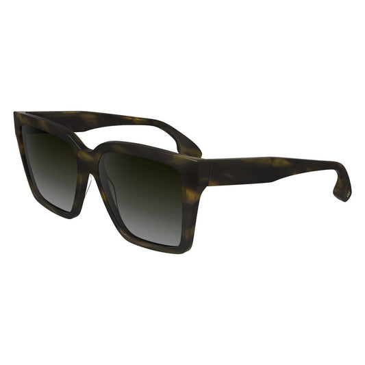 Victoria Beckham Brown Acetate Sunglasses