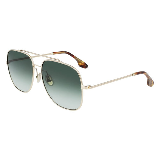 Victoria Beckham Gold Metal Sunglasses